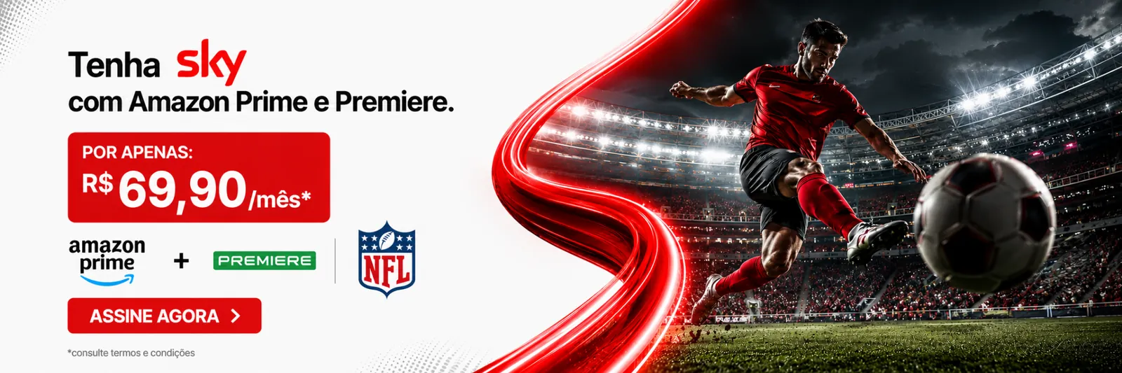 Oferta SKY com Amazon Prime e Premiere