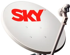 Antena SKY com foco em instalação rápida